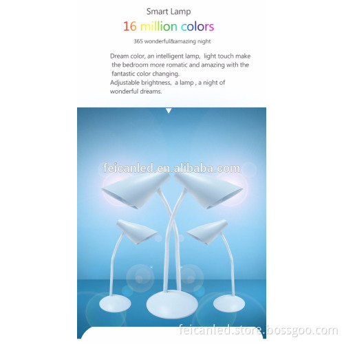 PF Modern Creative Foldable Collapsible Multicolor RGBW WIFI remote Control LED Desk Lamp Table Lamp